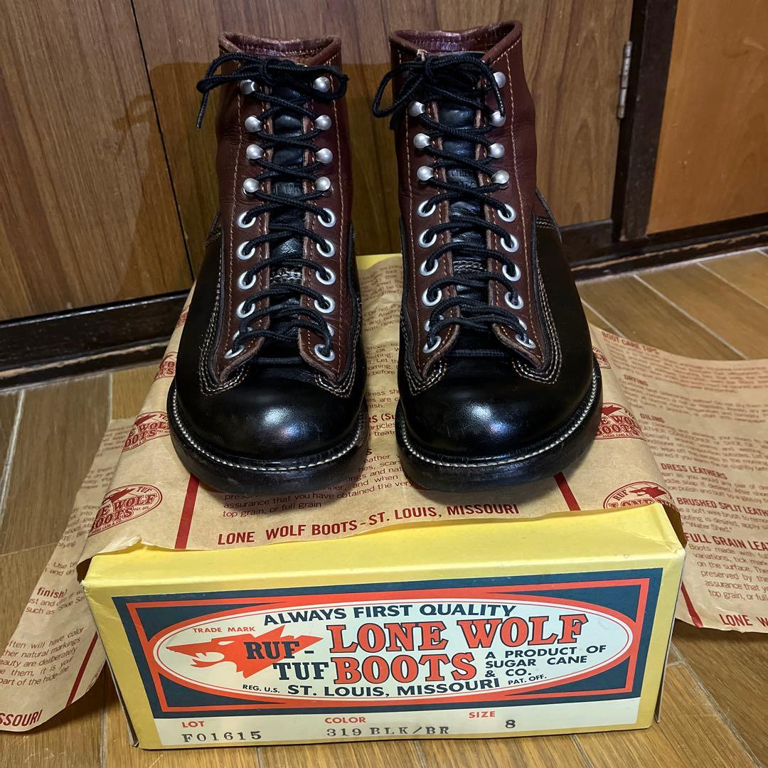 LONE WOLF BOOTS カーペンターツートン8インチ