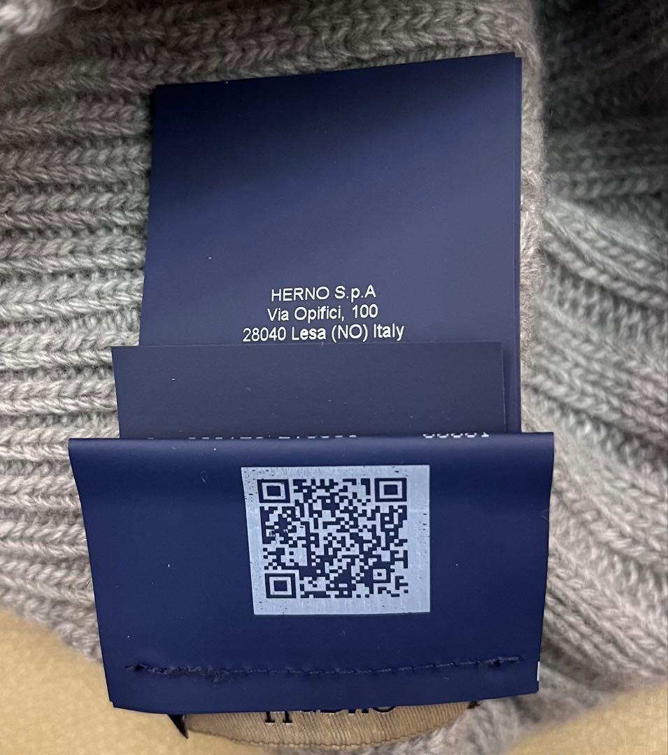 ミ*イ様 Herno ヘルノ ニット帽 ビーニー グレー