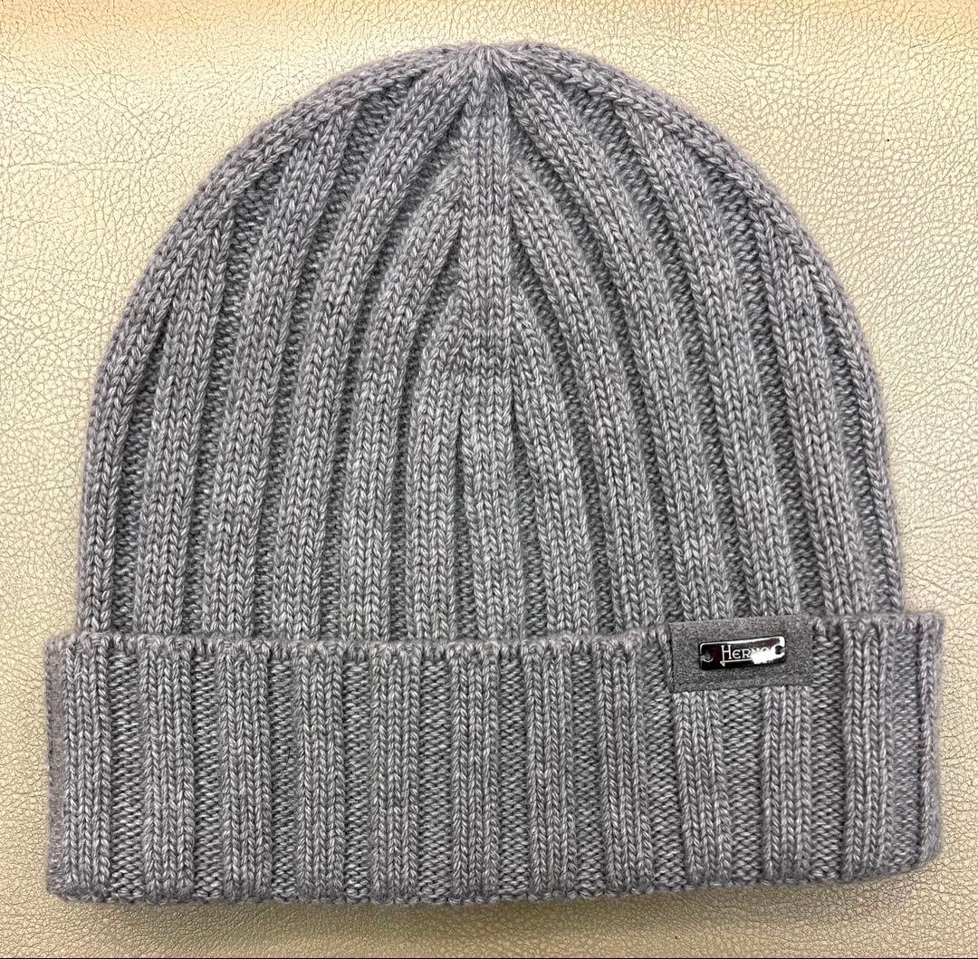 ミ*イ様 Herno ヘルノ ニット帽 ビーニー グレー