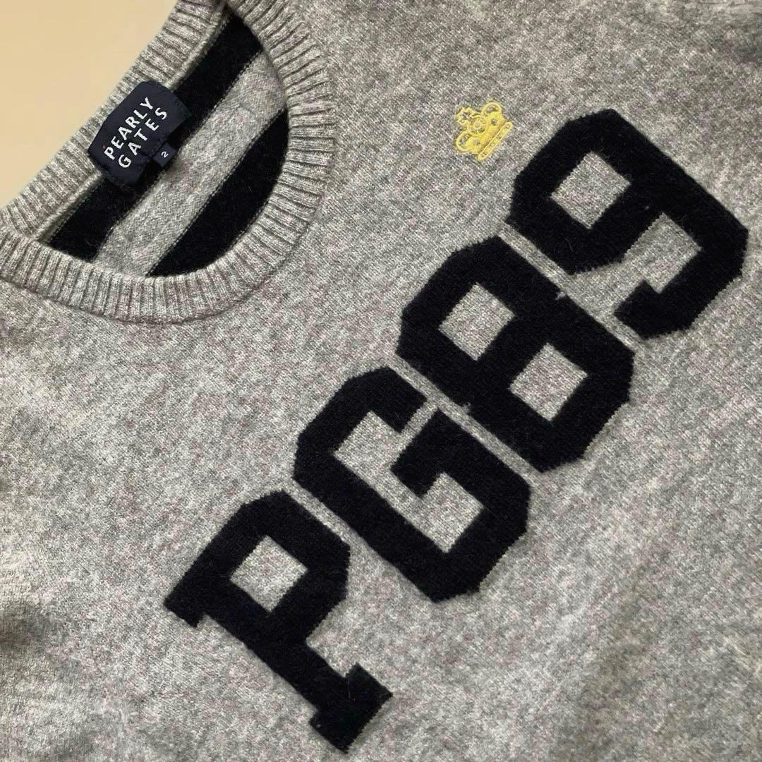 【美品】 PEARLY GATES レディース 長袖 カシミヤ セーター L