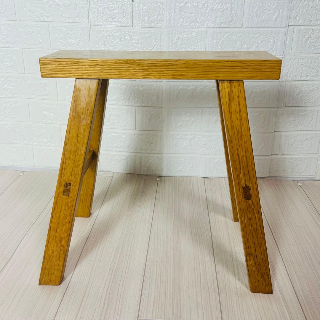 廃盤　良品計画　無垢材ベンチ オーク材 小 ミニベンチ 木製 天然木