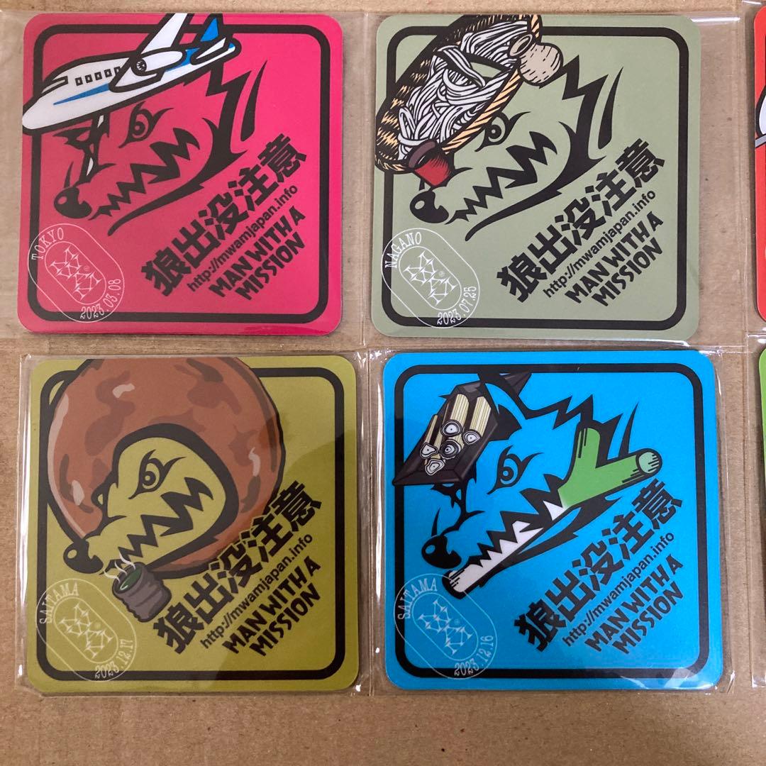 man with a mission/マンウィズ/ご当地マグネット8種 未使用品