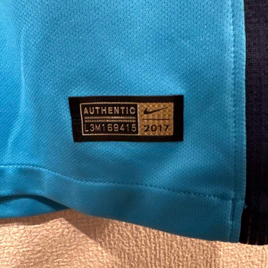 鹿島アントラーズ　2017 オーセンティックユニフォーム　水色　L