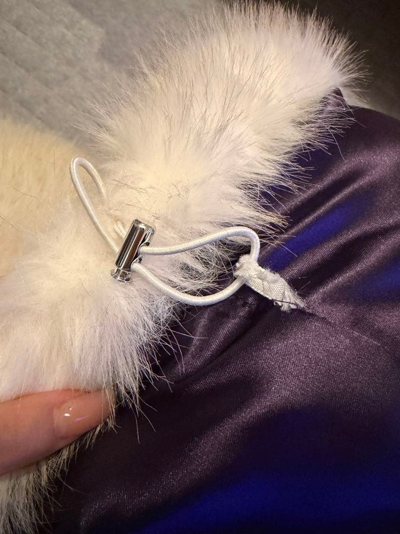 【最終値下げ】jouetie ベルトミドルファーコート　アイボリー