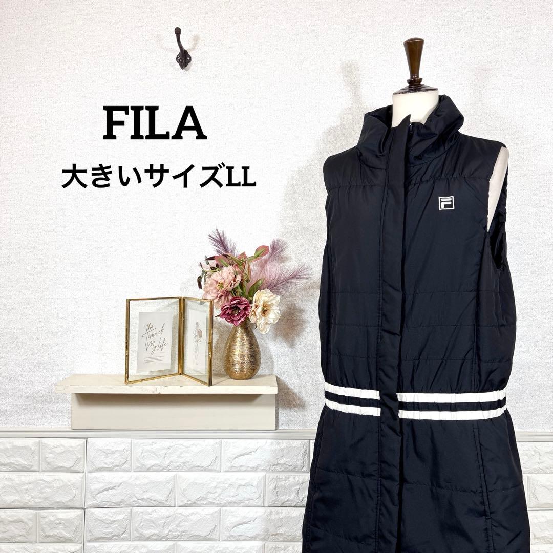 FILA★　ワンピース　ベスト　ゴルフウェア　スポーツウェア　大きいサイズLL