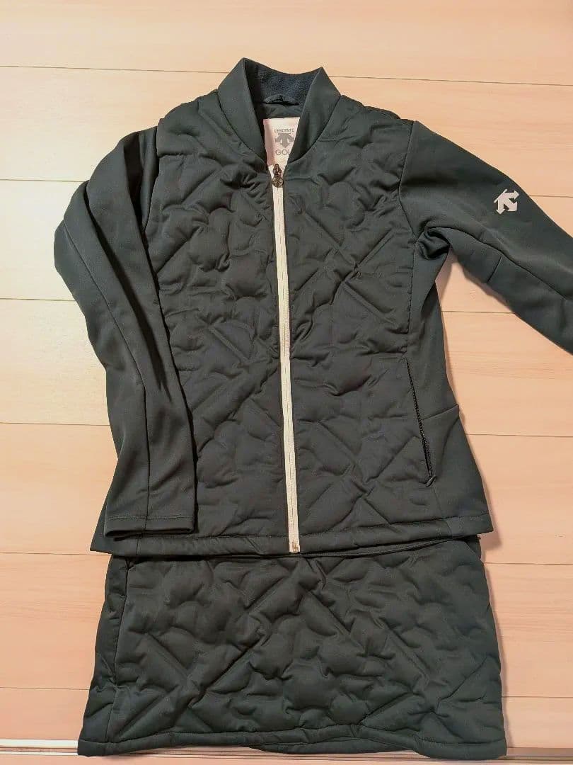 descente ダークグリーン キルティングジャケット　セットアップ