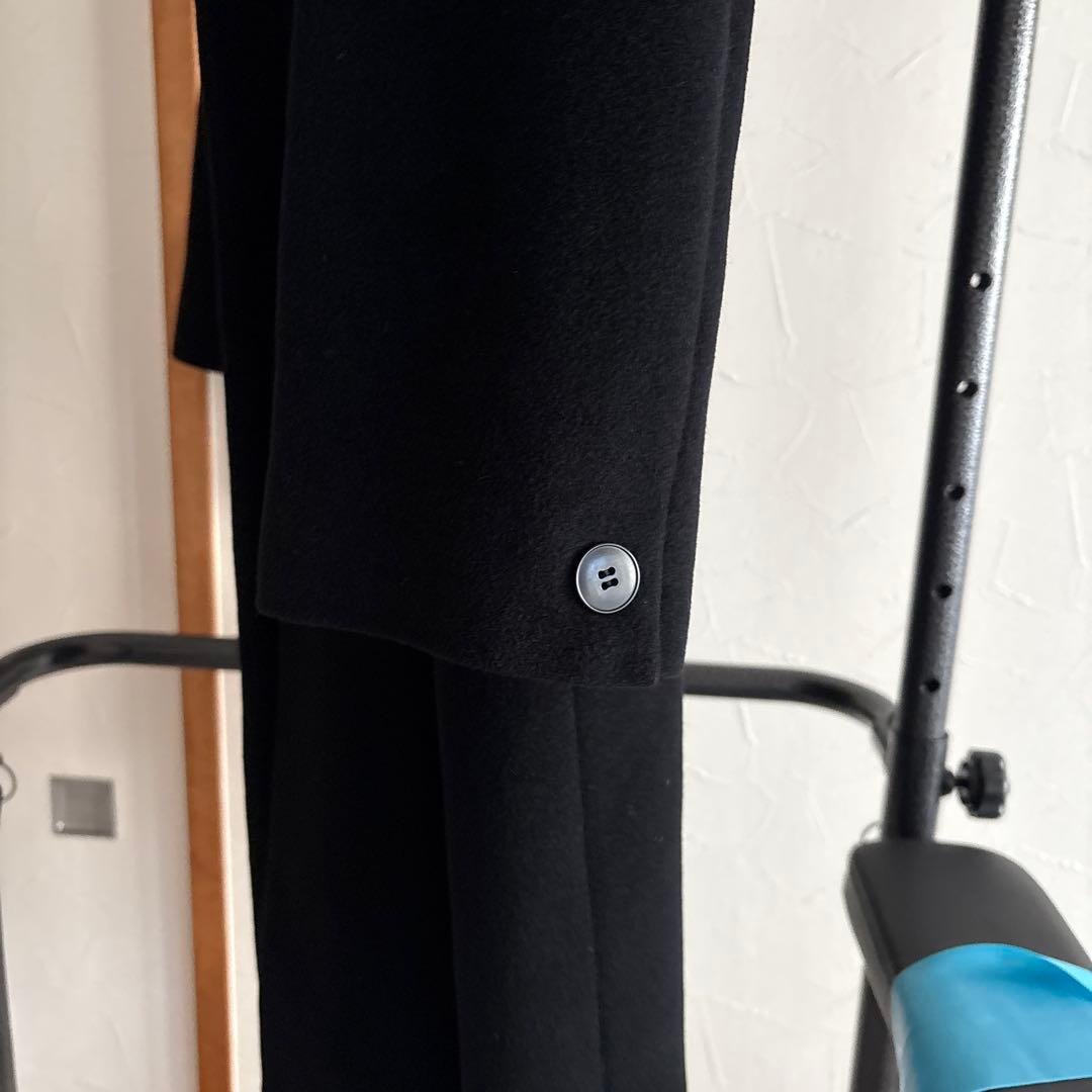 agnis b. ブラック チェスターコート サイズ2