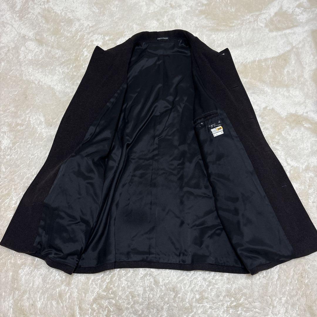 美品フランス製 90s OLD agnes b. HOMNE ウール コート 3