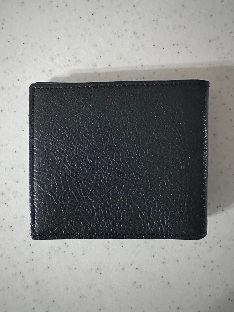バレンシアガ チャコール レザー 二つ折り財布