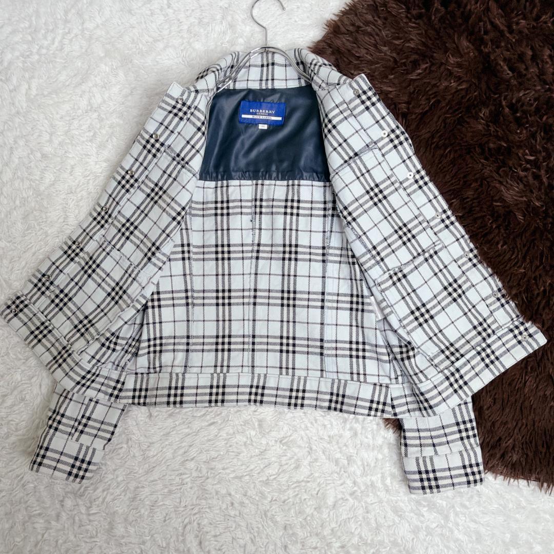 希少✨ BURBERRY バーバリー ノバチェック 総柄 デニム ジャケット