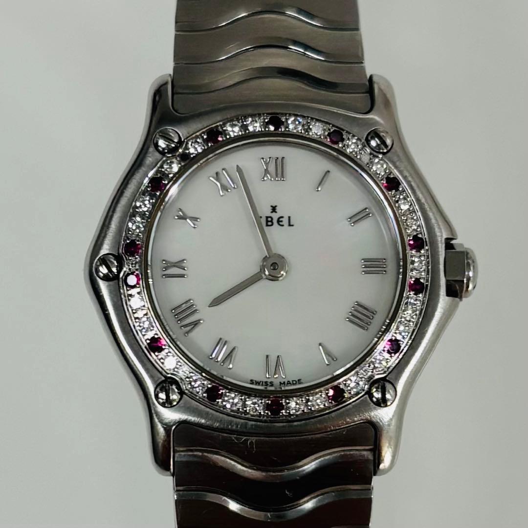 EBEL エベル 腕時計 ステンレス ダイヤ＆ルビーE9157116-20