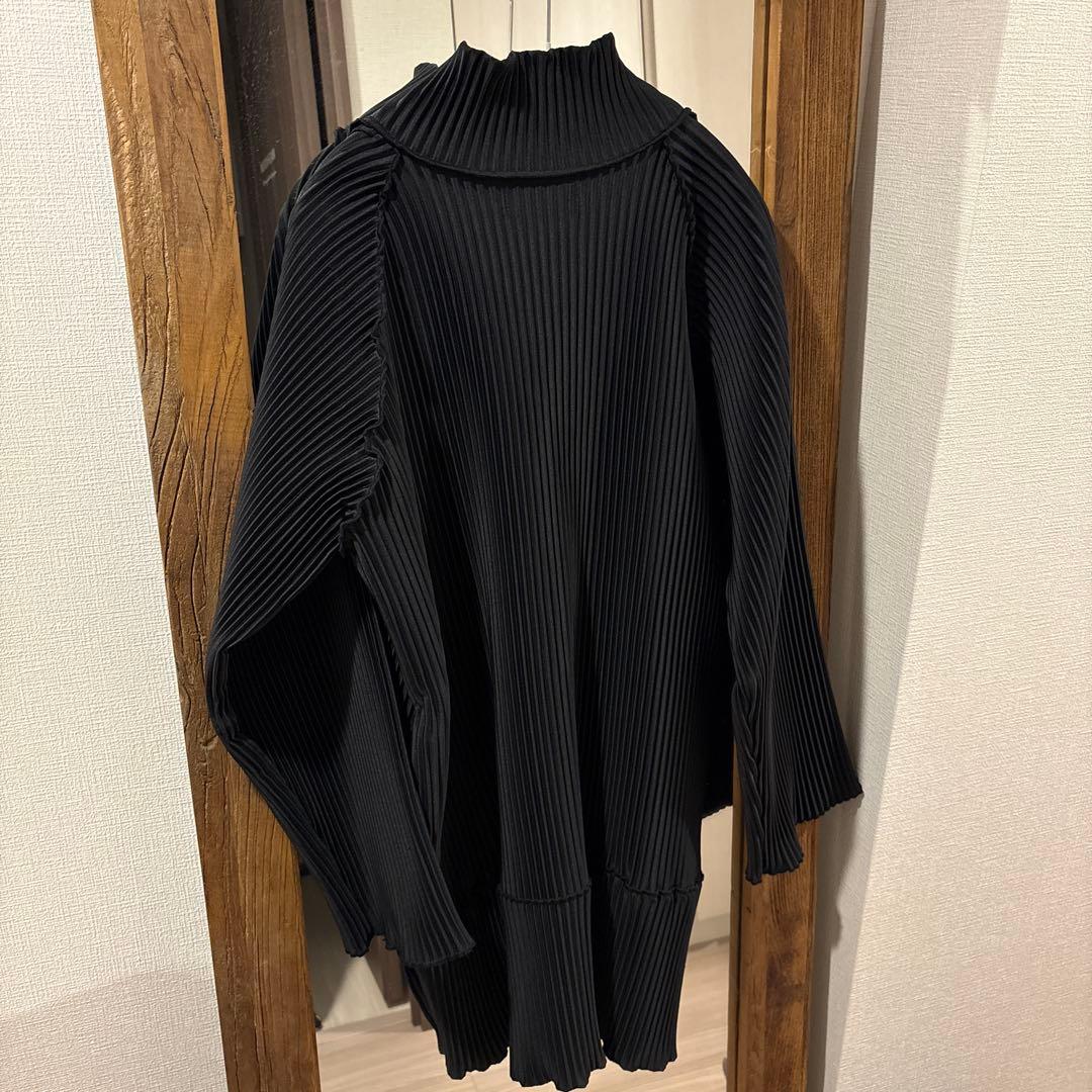 kotohayokozawaプリーツジップアップドレス ブラック