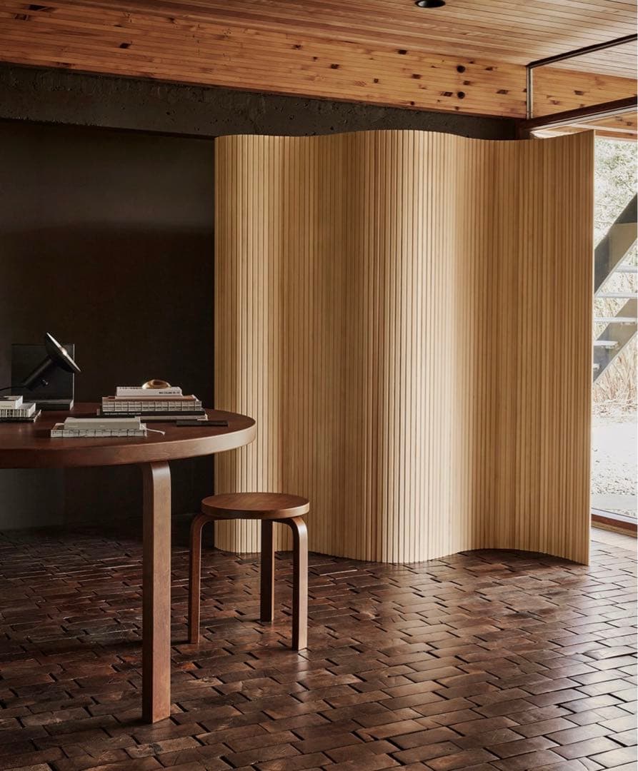 即配達‼️木製 波形パーテーション ウッド