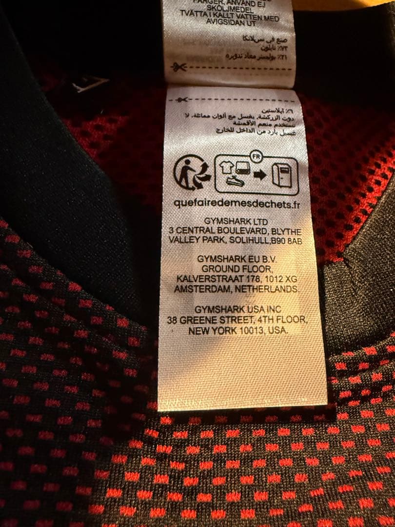 トップス  onyx red V5 S-size compression