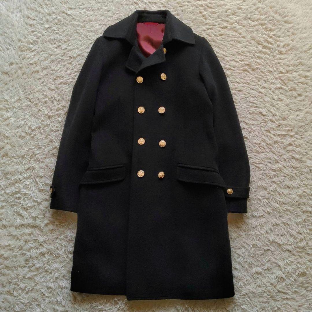 ZAZOUS カシミア混 金ボタン チェスターコート ロングコート