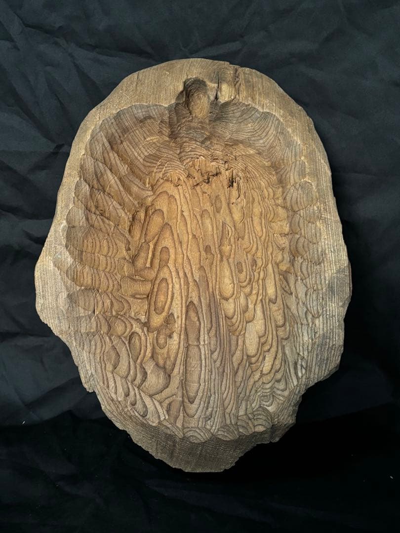 木彫 面 作家物 アイヌ彫刻 在名有り オブジェ インテリア