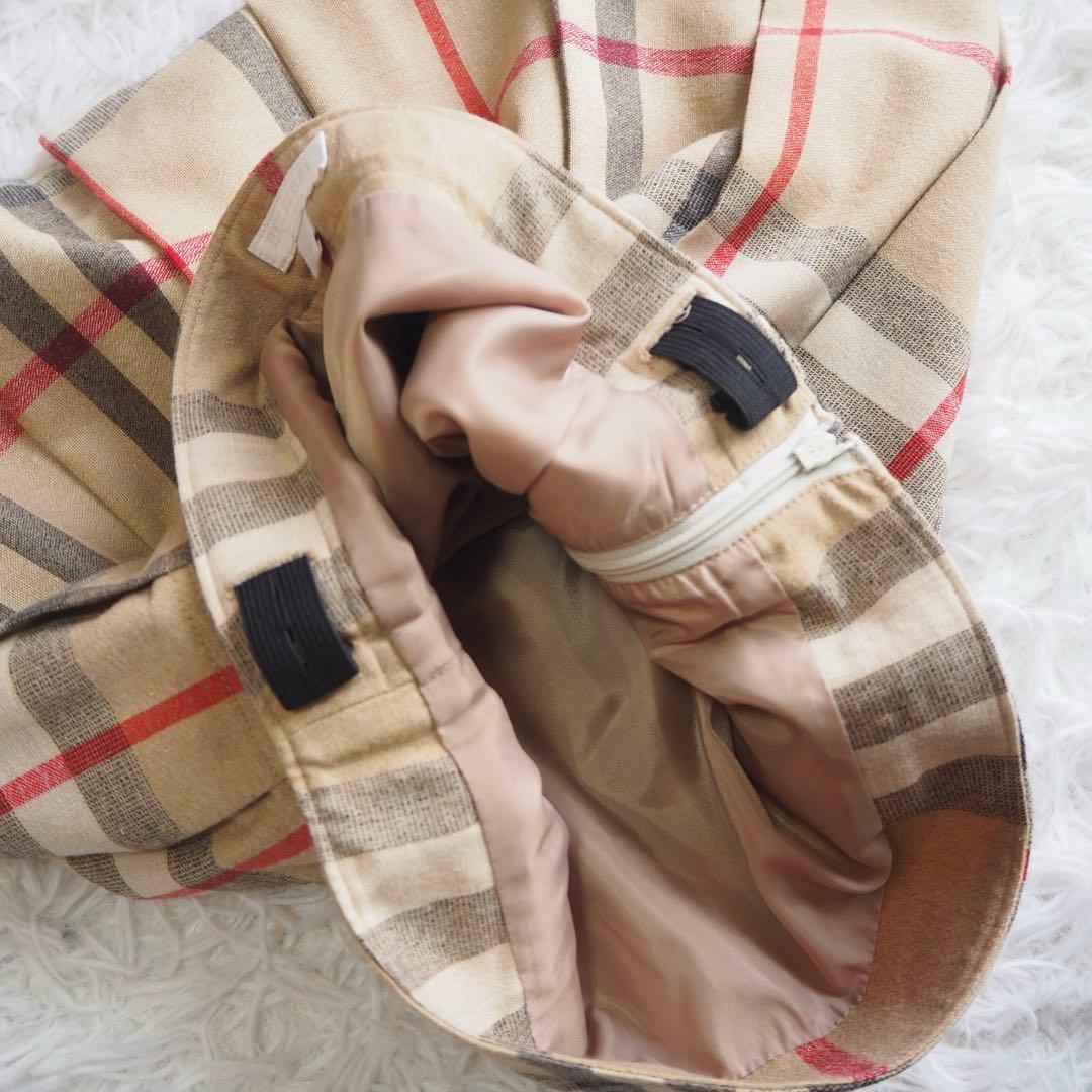 極美品 バーバリーチルドレン ノバチェック メガチェック プリーツスカート