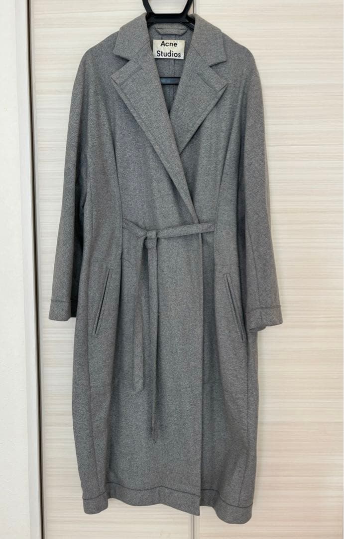 Acne Studios グレー チェスターコート