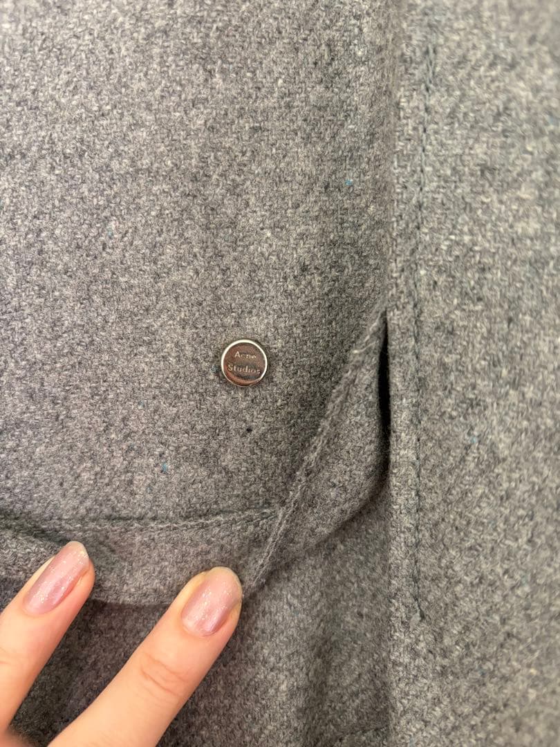 Acne Studios グレー チェスターコート