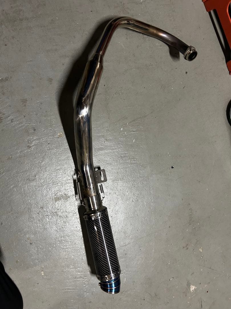 APE50 エイプ　キャブ車用　手曲げ ワンズ管SP カーボンサイレンサー