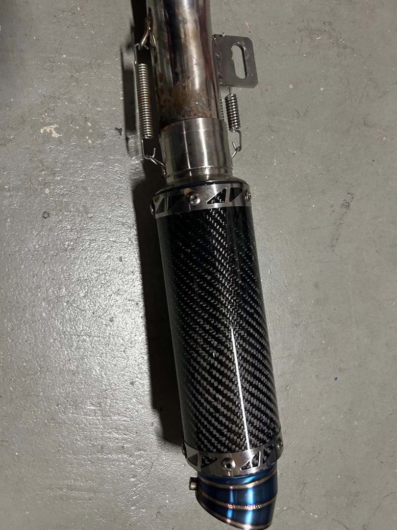 APE50 エイプ　キャブ車用　手曲げ ワンズ管SP カーボンサイレンサー