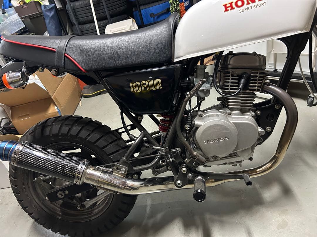 APE50 エイプ　キャブ車用　手曲げ ワンズ管SP カーボンサイレンサー