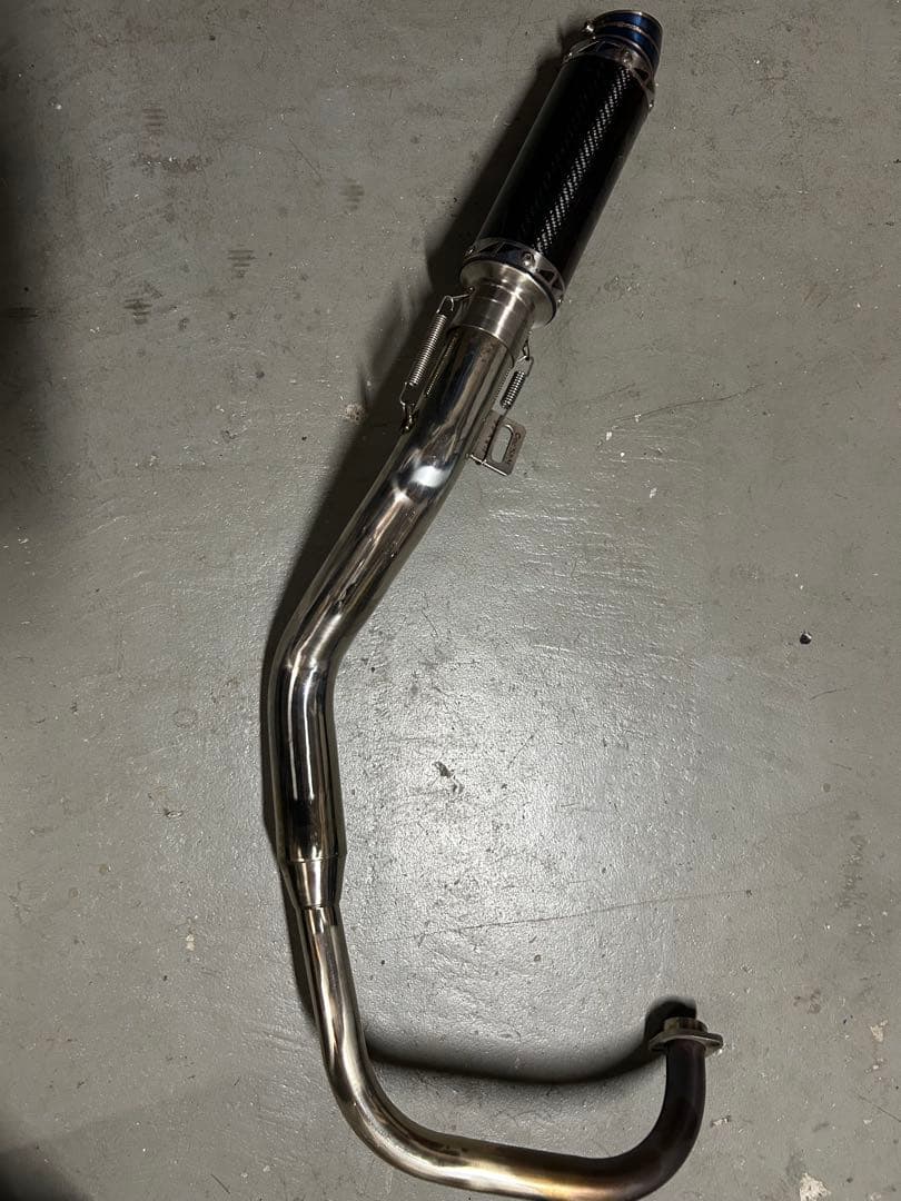 APE50 エイプ　キャブ車用　手曲げ ワンズ管SP カーボンサイレンサー