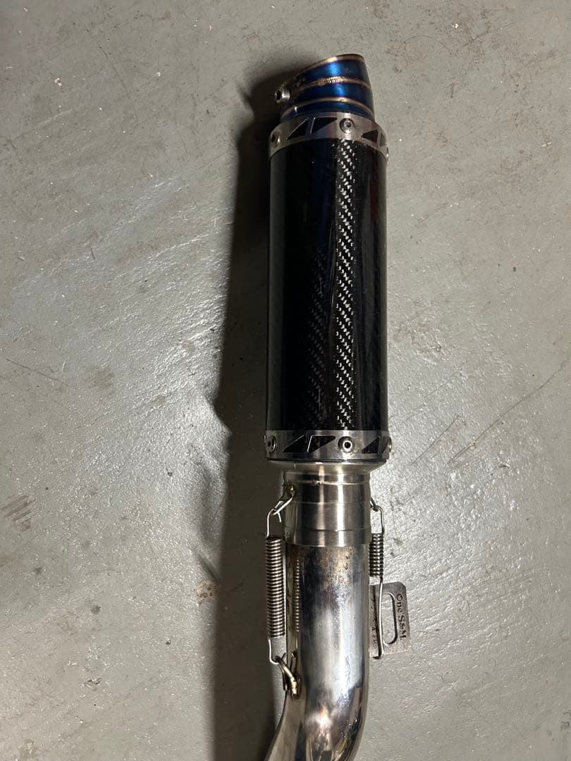 APE50 エイプ　キャブ車用　手曲げ ワンズ管SP カーボンサイレンサー