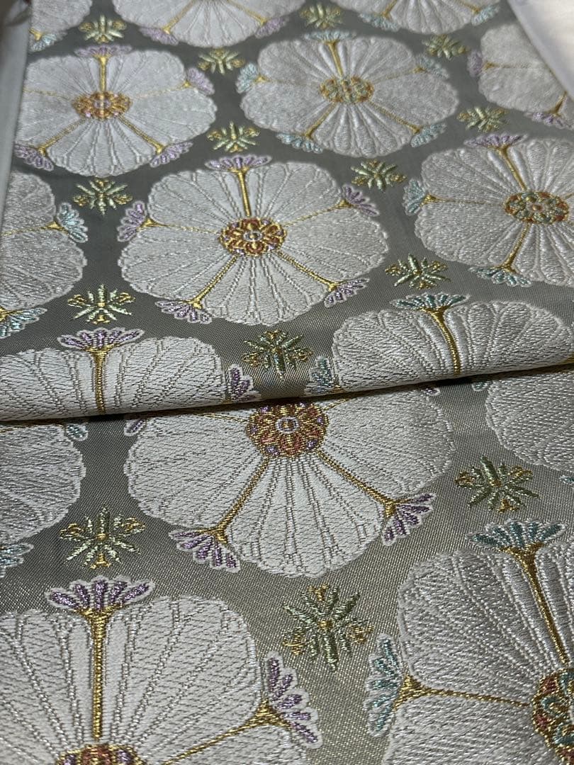 期間限定価格‼️花柄 帯 メモリヤンコート 梅取松菊文