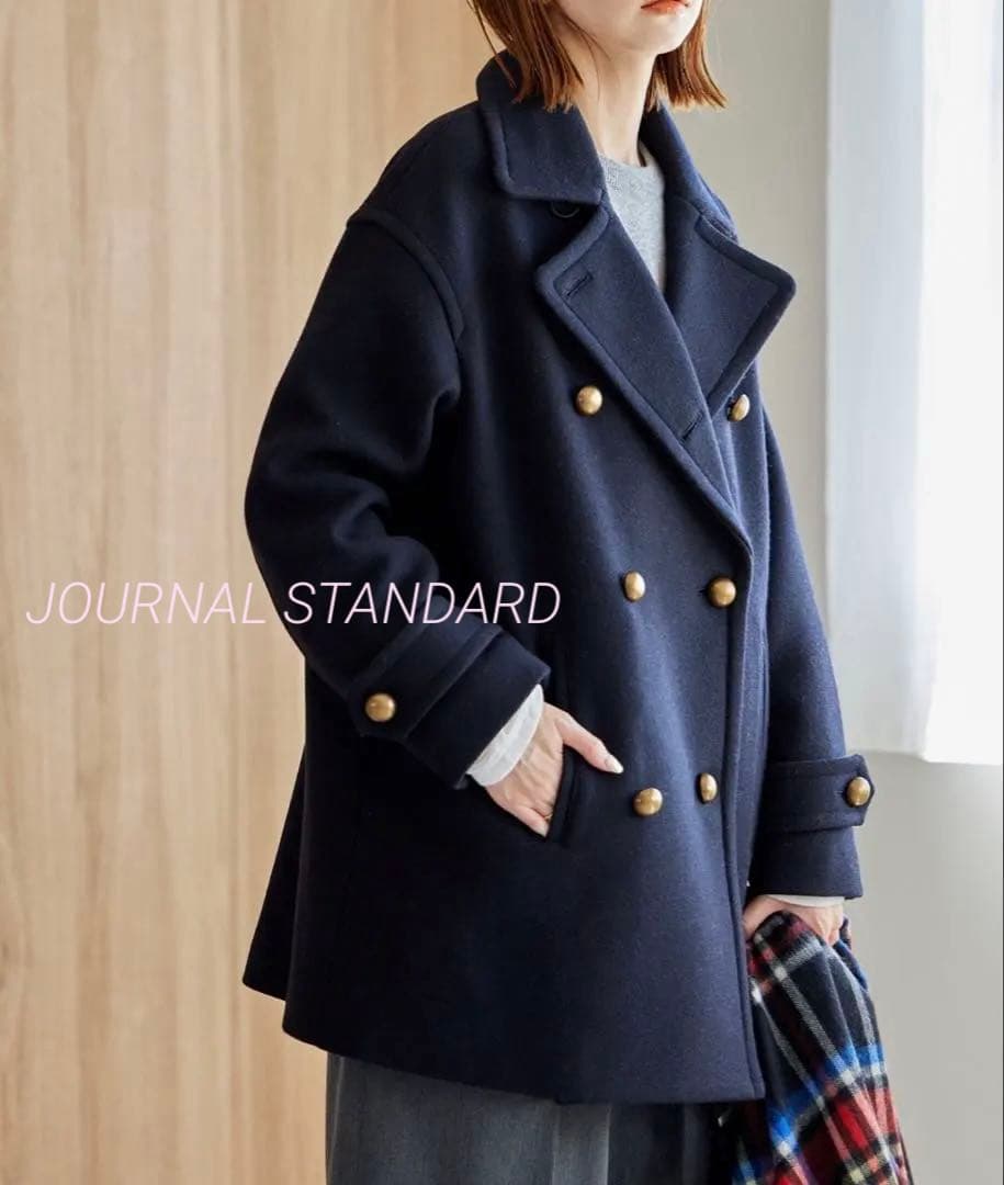 ジャーナルスタンダード 定価38,500円MANTECO ダブルクロスPコート