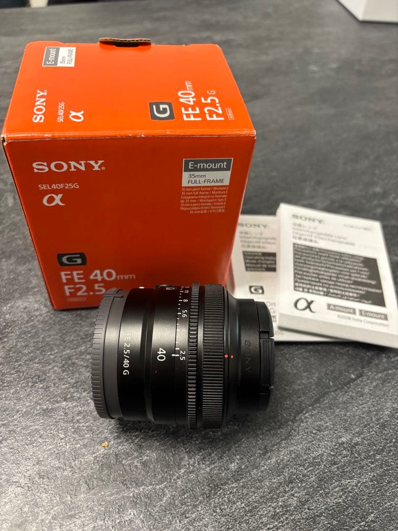 SONY FE 40mm F2.5 G レンズ