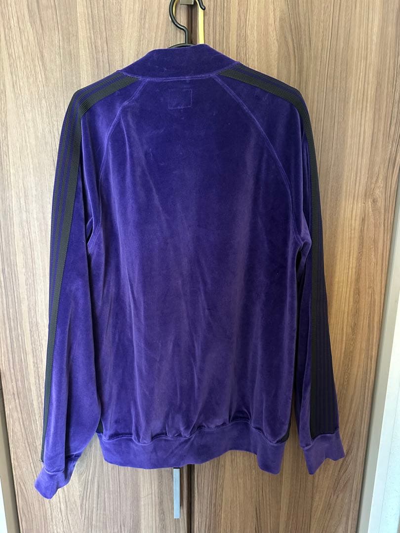 Needles セットアップ ベロア Lサイズ パープル 使用少 ニードルス