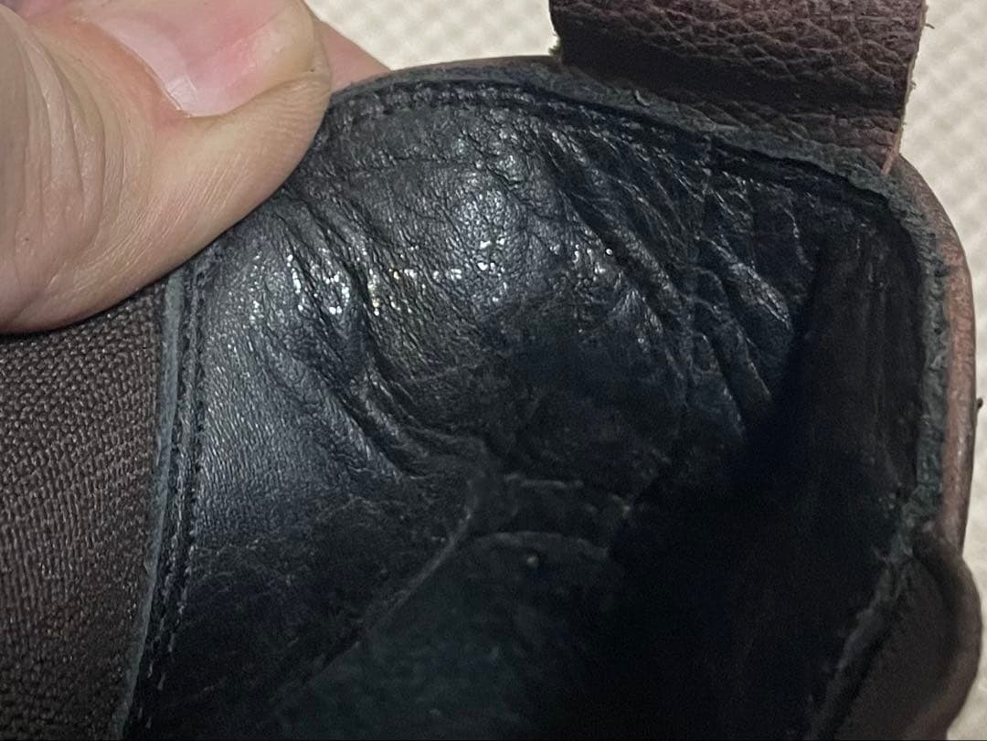 プラダPRADA サイドゴアブーツ38両サイドジッパー焦げ茶 チェルシー