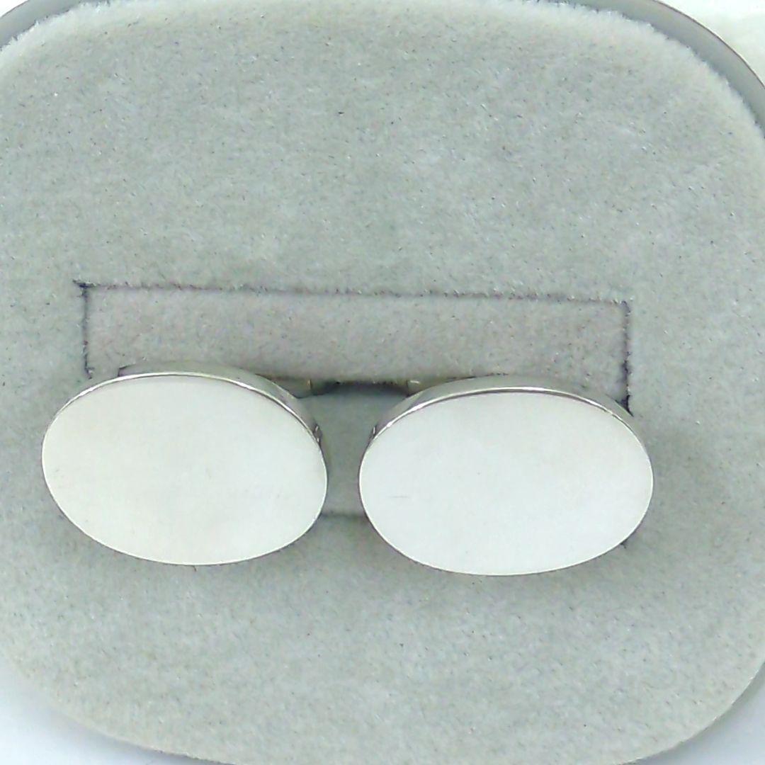 Tiffany & Co ティファニー カフリンクス シルバー オーバル メンズ