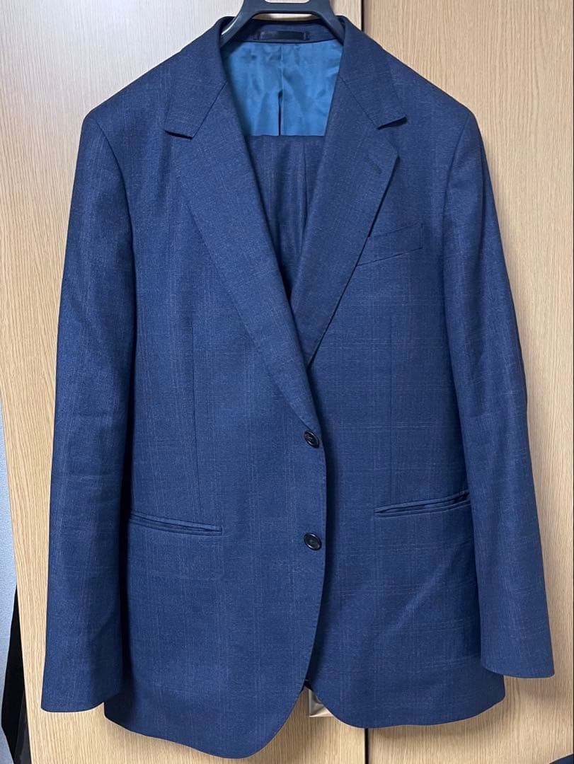PaulSmithスーツ(上下) ETHOMAS ネイビーチェック Lサイズ