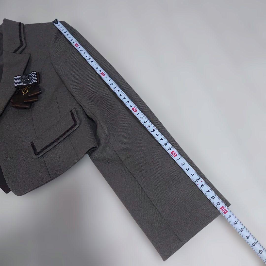 最終ショパンドゥ150　フォーマル５点フルセット　ブラウン系　チェック　タグ付