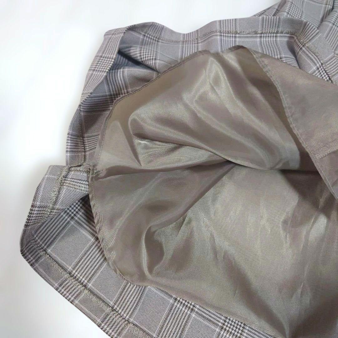 最終ショパンドゥ150　フォーマル５点フルセット　ブラウン系　チェック　タグ付