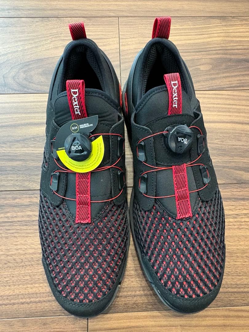 【新品未使用・箱有】Dexter メンズ ボーリングシューズ 黒 赤 27.5