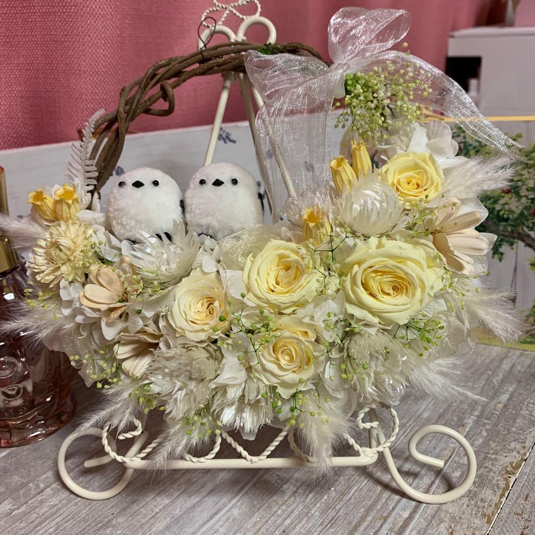 プリザーブドフラワー♡シマエナガ＆羊さんのリース4点