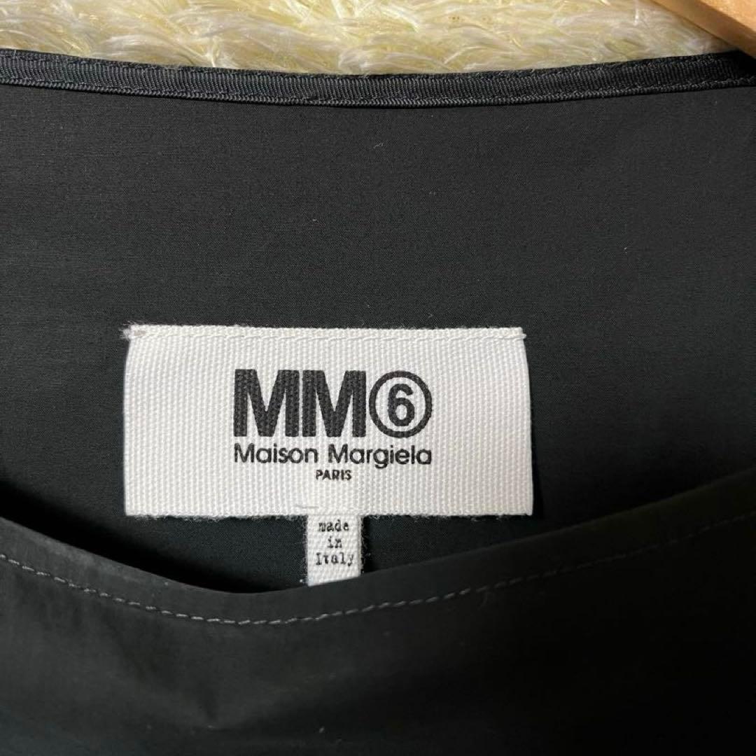 MM6 長袖シャツワンピース　黒　36