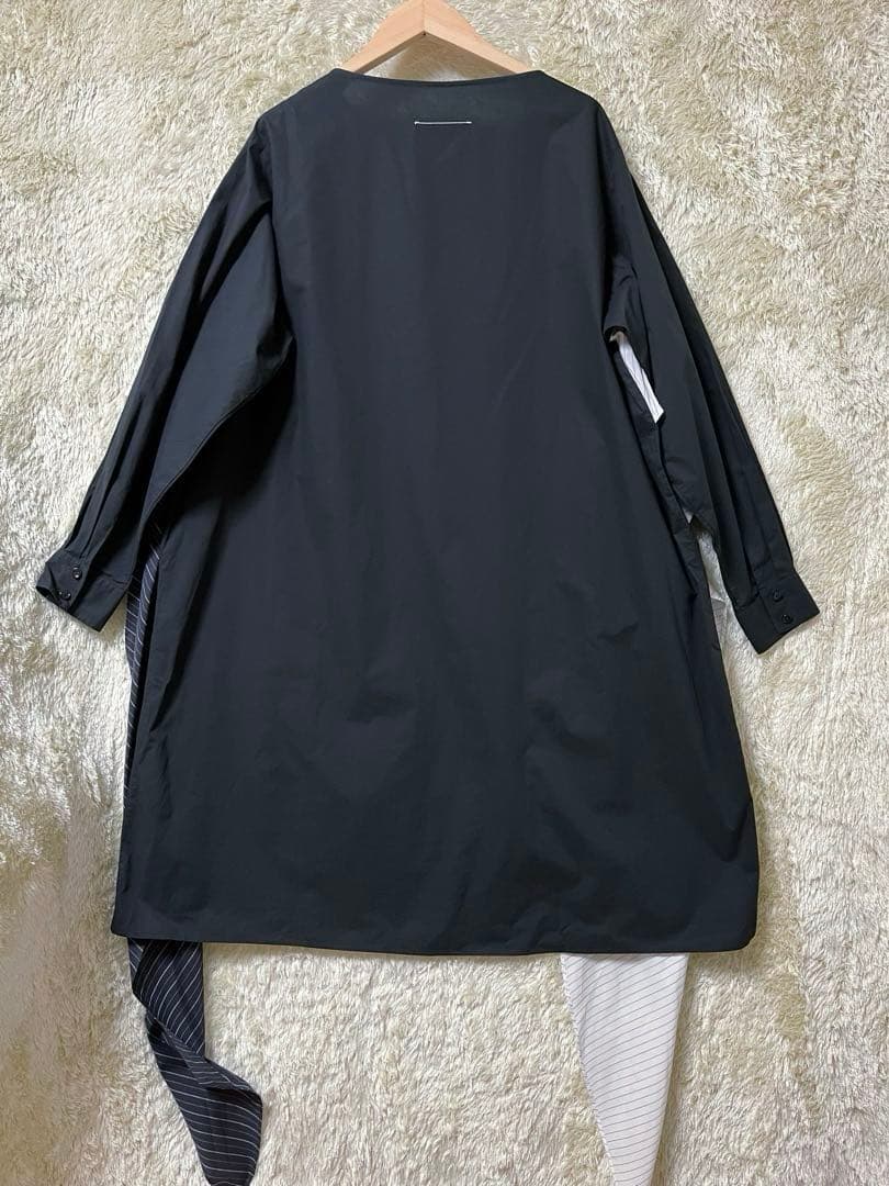 MM6 長袖シャツワンピース　黒　36