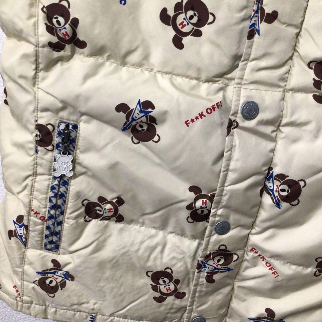 ヒステリックグラマー ダウンベスト ヒスベア　ブルー