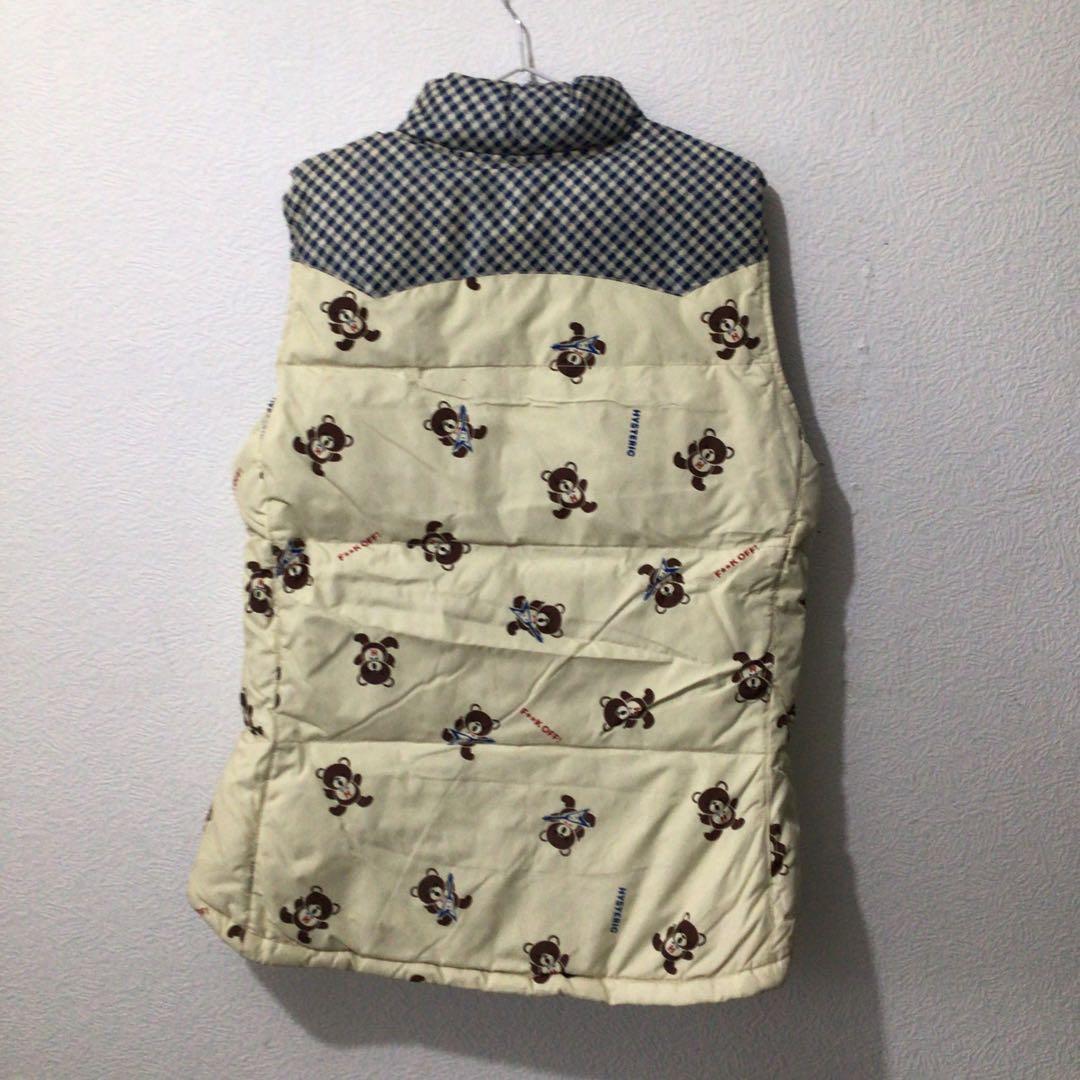 ヒステリックグラマー ダウンベスト ヒスベア　ブルー