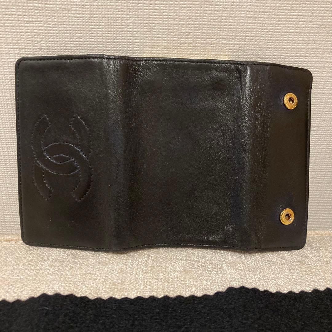 CHANEL ココマーク　キーケース 6連　黒 ラムスキン