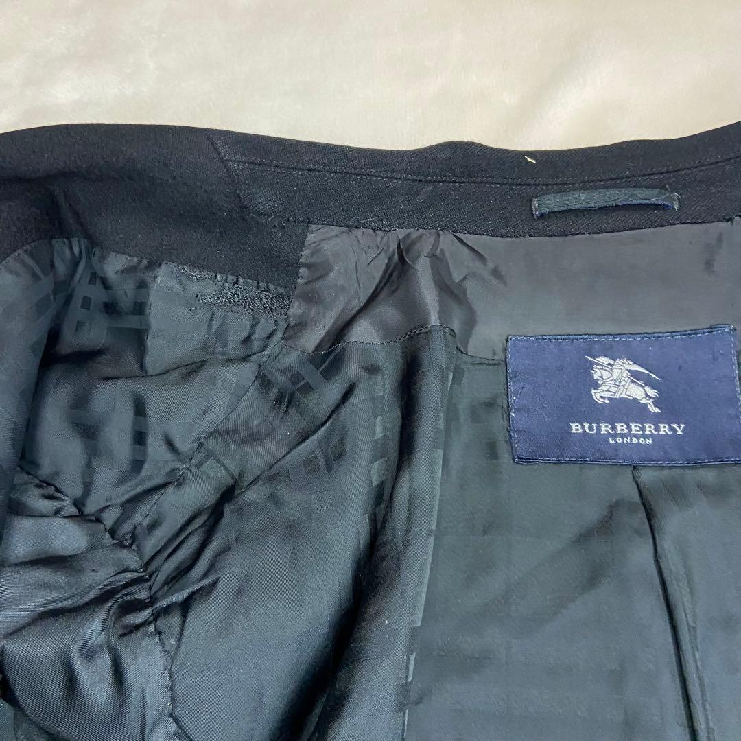 バーバリーロンドン チェスターコート ロング カシミヤ50アンゴラ50黒