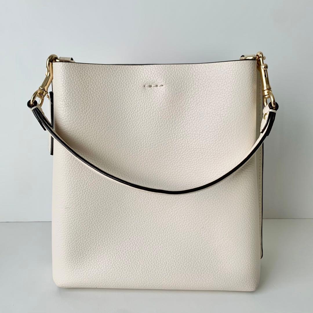 【COACH】コーチ　モリー　バケットバッグ　アイボリー　ホワイト　2way