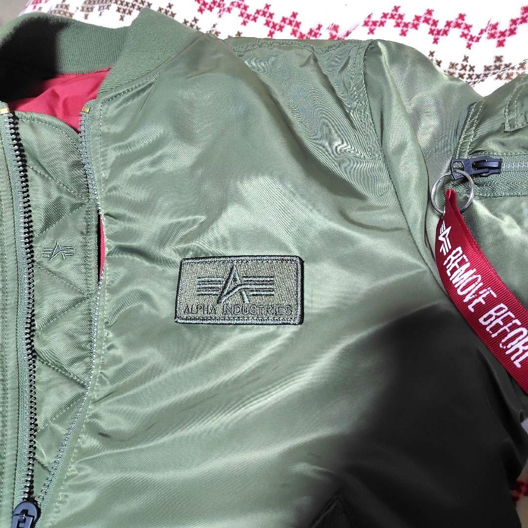 ALPHA MA-1 オリーブグリーン Size　L　お買い得美品‼️