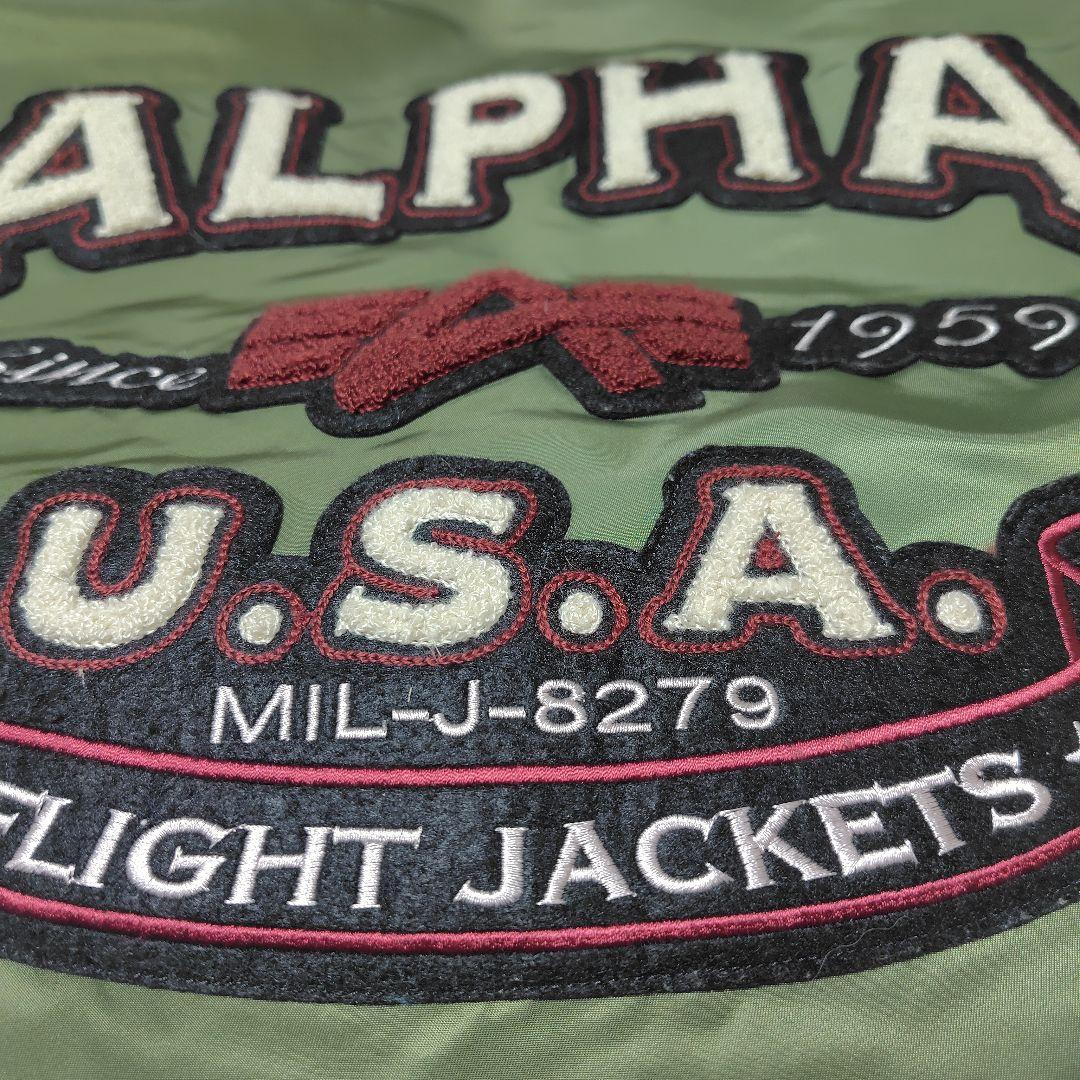 ALPHA MA-1 オリーブグリーン Size　L　お買い得美品‼️