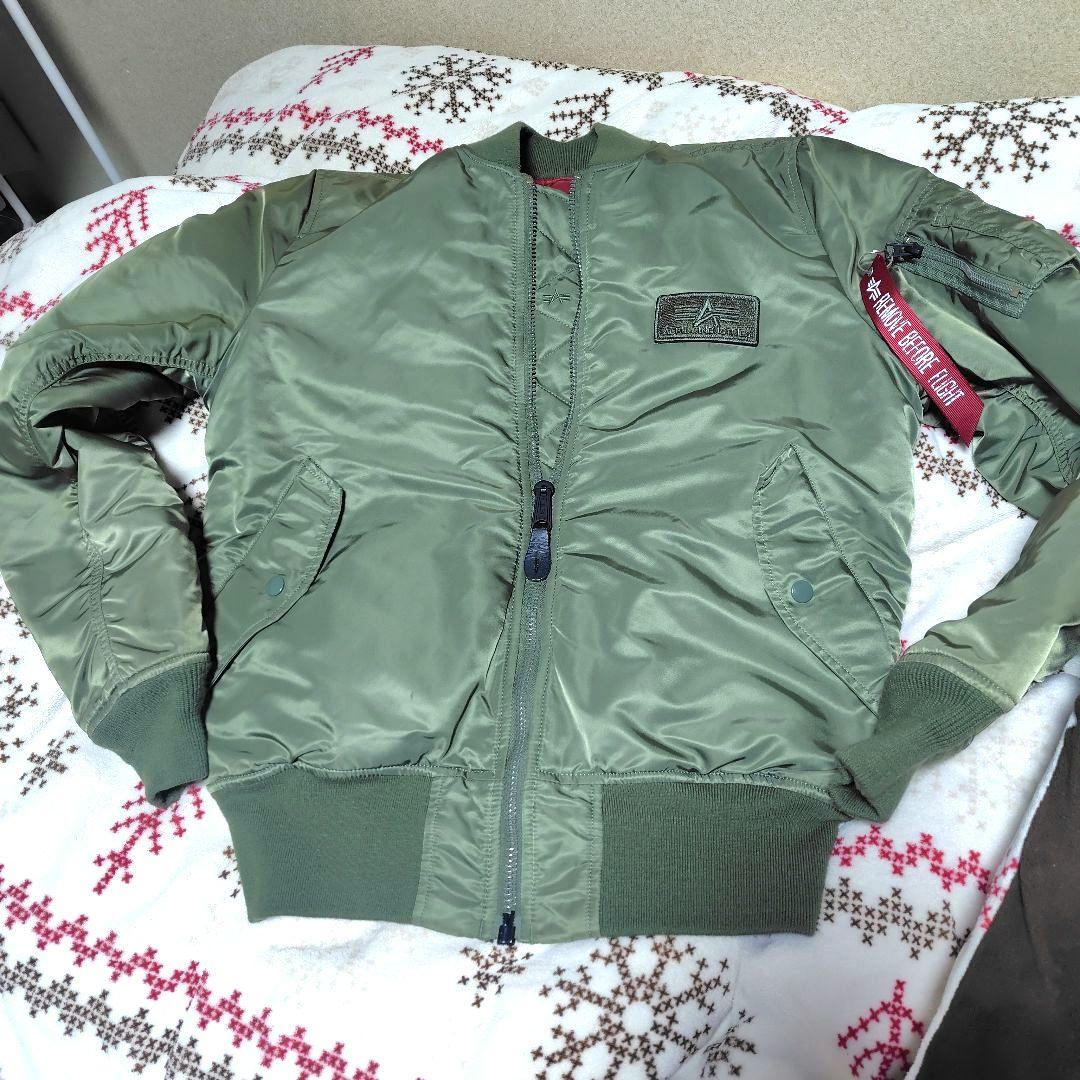 ALPHA MA-1 オリーブグリーン Size　L　お買い得美品‼️