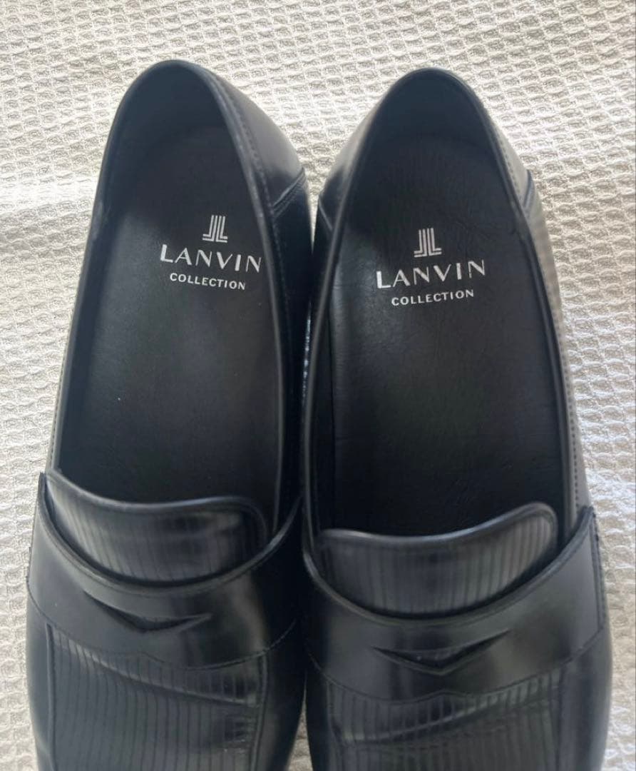 ランバン　LANVIN ブラック　ローファー　ビジネスシューズ　メンズ　革靴